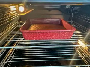 Black Bean Brownies Baking
